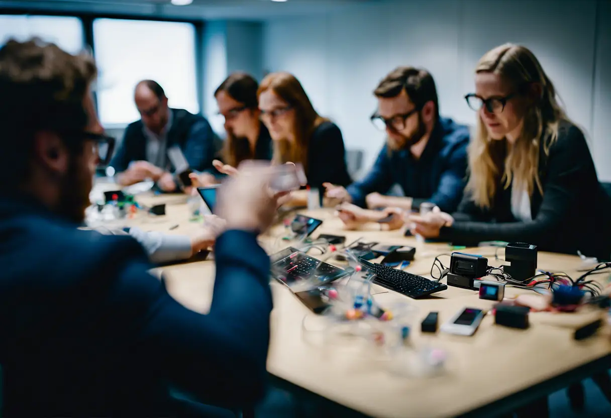 A group of professionals attending a digital transformation training session.